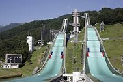 白馬村の名所 白馬ジャンプ競技場 白馬ジャンプ競技場